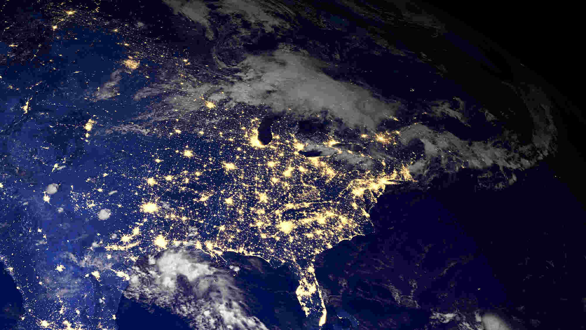 earth's surface view from space